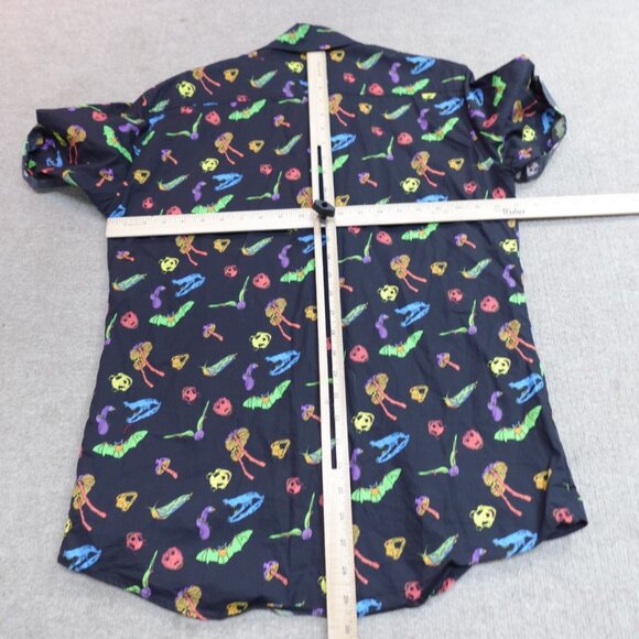 Modest Mouse Mens Shirt Med Black Short Sleeve All Over Print Critters mm - Picture 6 of 9